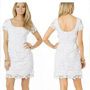 NWT! Lily Pulitzer Marta dress resort white truly floral lace - size 10 - $398